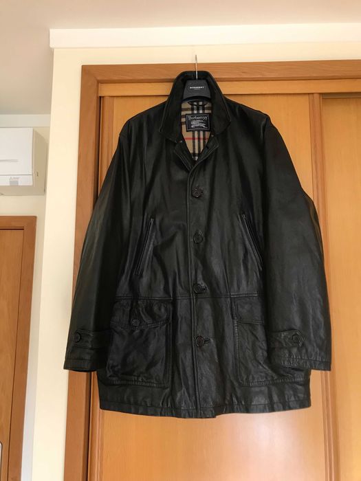 Parka casaco em pele Burberry