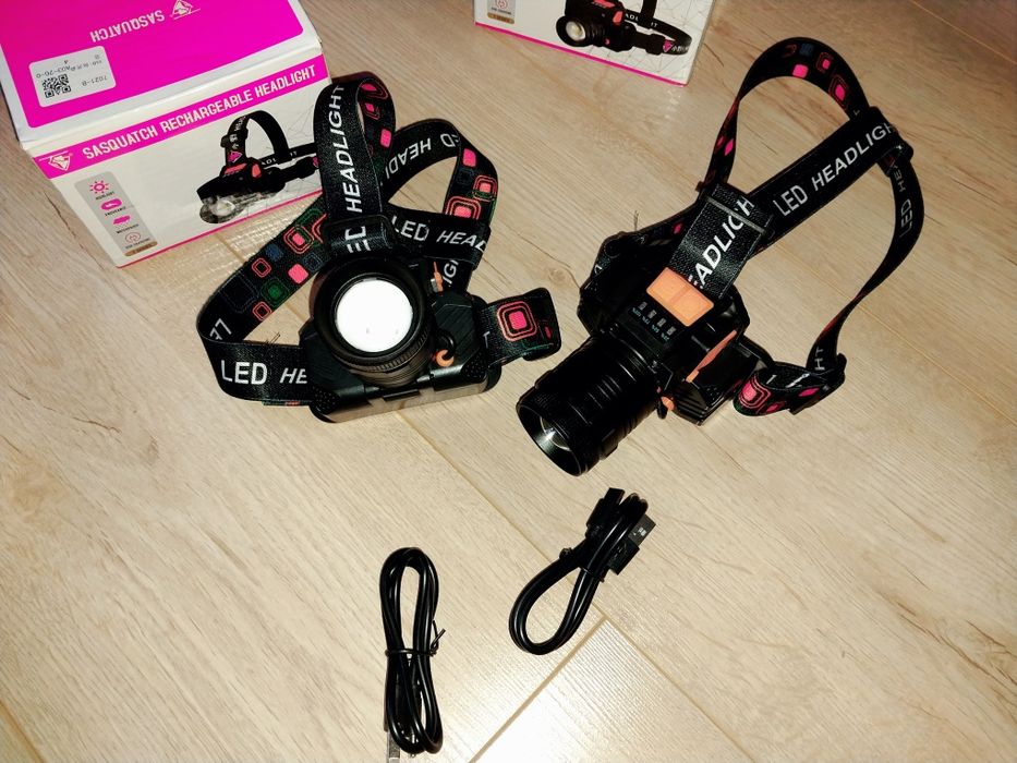 Ліхтарик налобний з дитектором руху. USB pawerbank. Зарядка tape-c