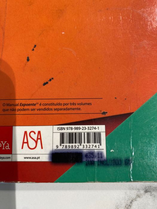 Manual Matemática A Expoente 11° volume 1 e 3