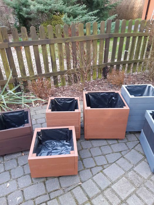 doniczki ogrodowe donice drewniane