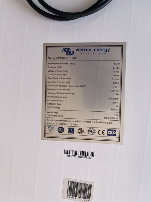 Сонячна панель Victron Energy BluePower 175 Вт (SPM 041751200) ціна за 2 шт.