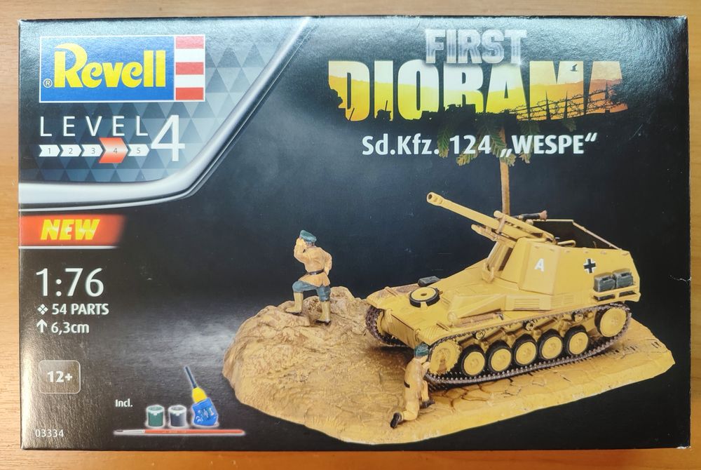 Збірна модель 1/76  артилерійська установка Wespe First Diorama