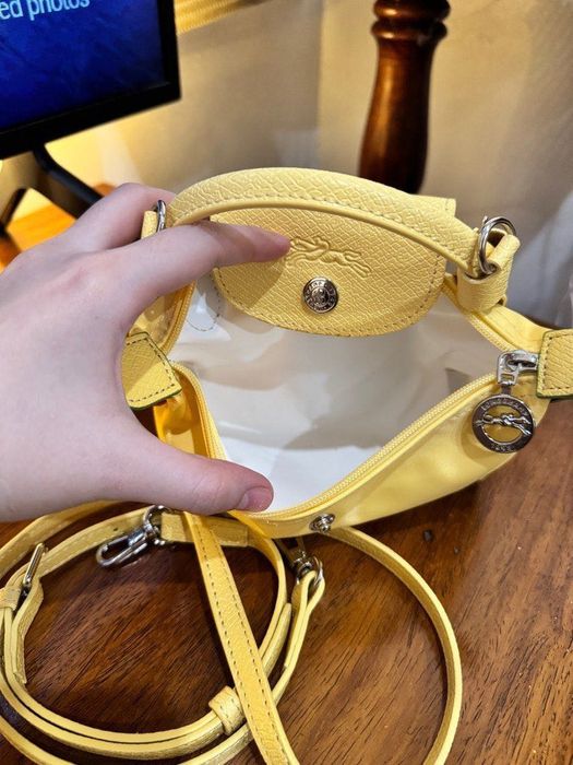 100% authentic Longchamp Le Pliage Cuir Crossbody Bag