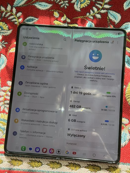 Nowy Samsung Z Fold 5 512GB Czarny Dual SIM nowy