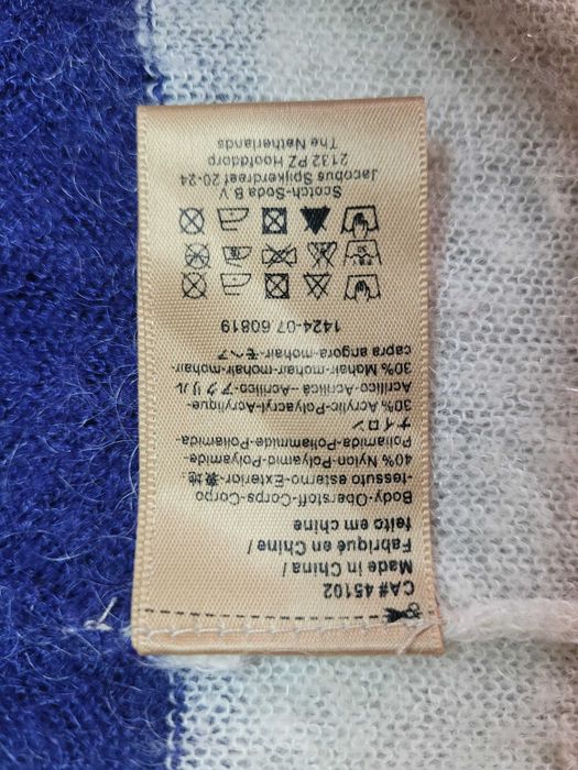 Жіночий светр у смужку із суміші мохеру Maison Scotch&Soda