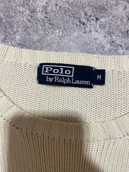 Вязаный свитер винтаж polo ralph lauren