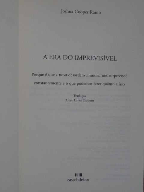 A Era do Imprevisível de Joshua Cooper Ramo