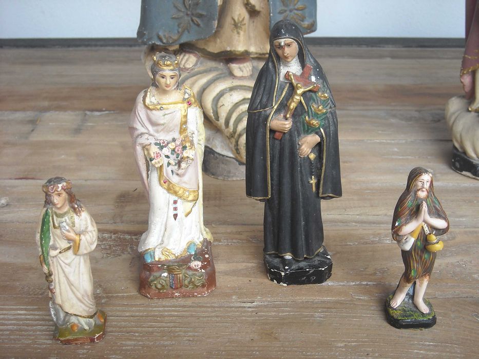 Arte sacra diversas imagens antigas santos
