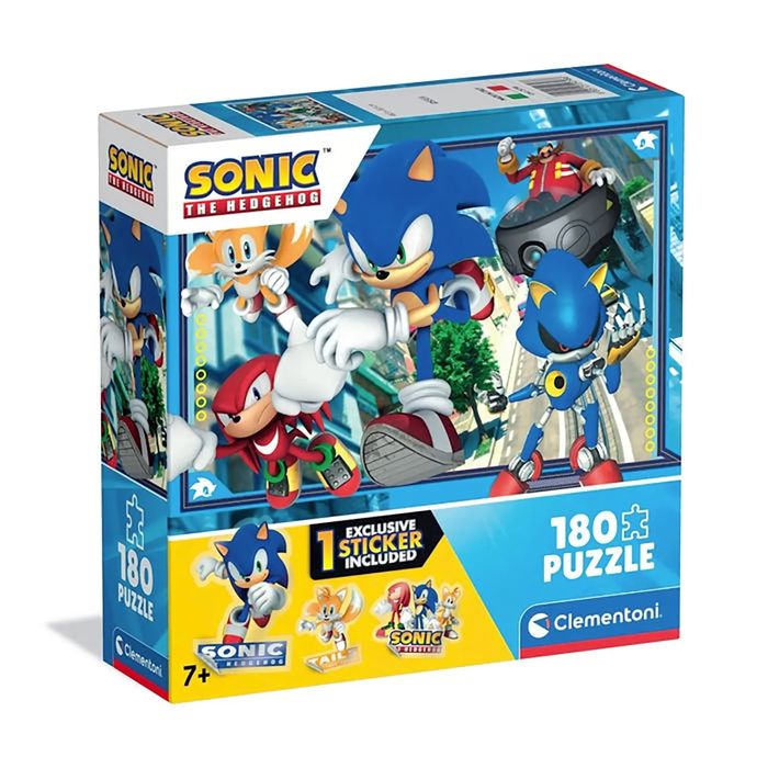 CLE puzzle 180 SuperKolor SuperKolor Sonic 29798. Clementoni. Nowy Produkt