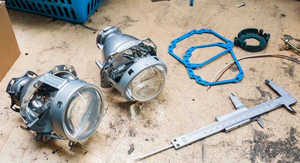 Ремонт фар оптики установка линз любой сложности Ксенон Замена