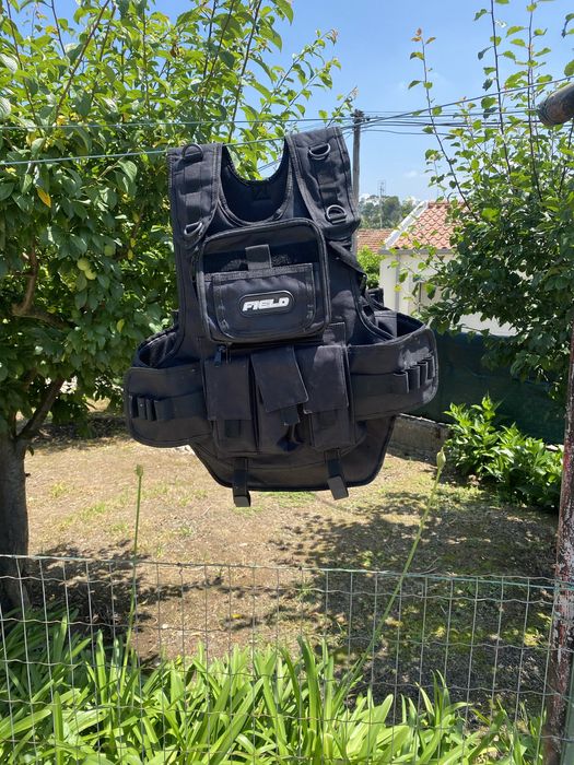 Kit completo paintball (luvas , capacete , colete , arma) como novo