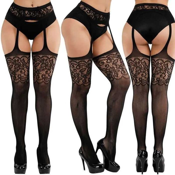 ТОП! Сексуальные чулки с поясом, колготки с доступом (несколько видов)