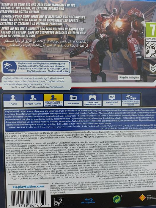 PS4 jogo Rigs Mechanized Combat League