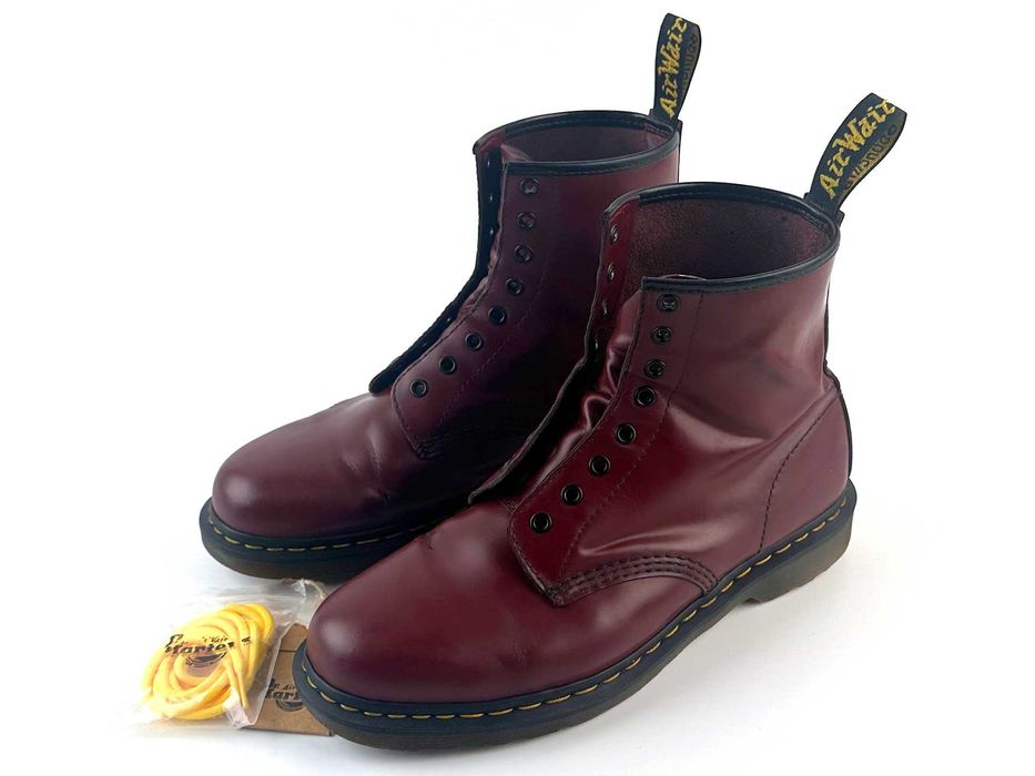 Oryginalne Dr. Martens 1460 Cherry Red — stan dobry+, rozmiar EU 45