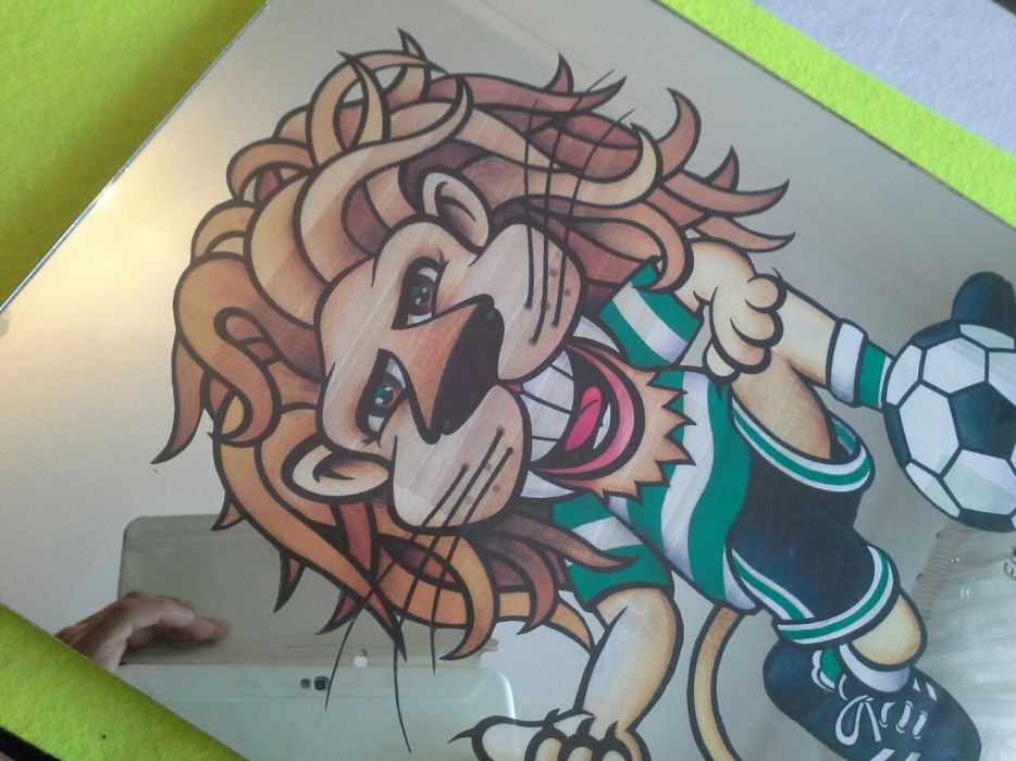 Quadro em espelho S.C.P. (leão)64585190711170123