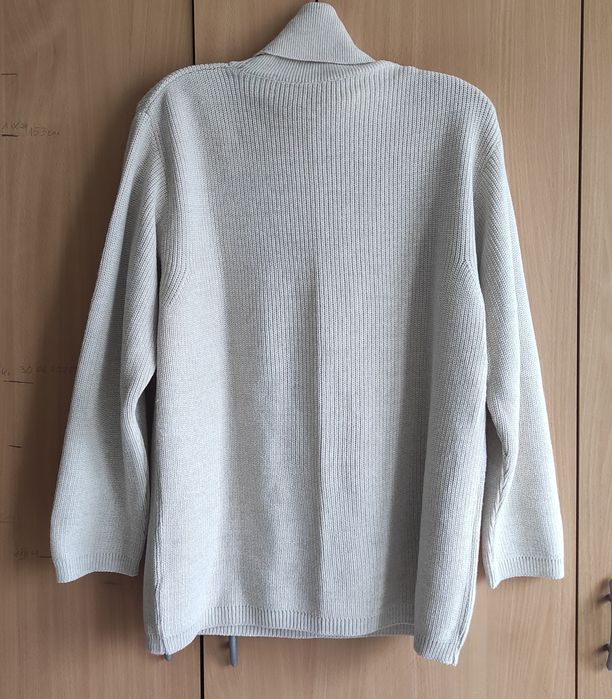 Sweter golf wełna Merino damski rozmiar M