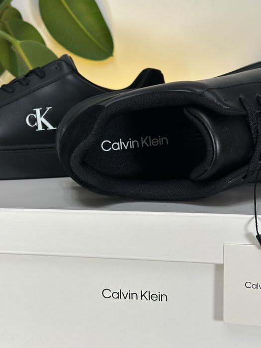 Шкіряні кросівки кеди Calvin Klein оригінал Мужские кожаные кеды CK