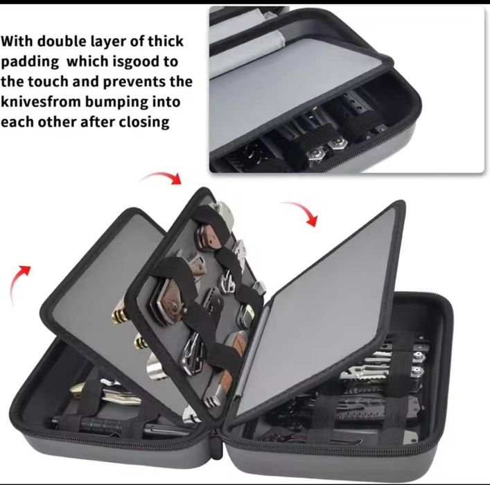 Сумка органайзер для складных ножей мультитулов EDC кейс