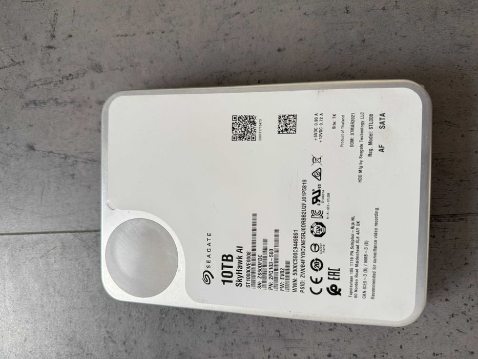 Disco HDD Seagate SkyHawk AI 10TB – 3.5" SATA64169623097729120