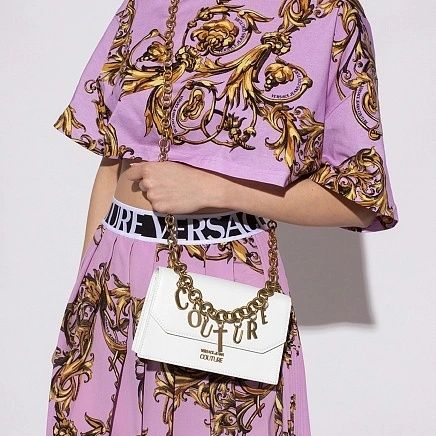 Сумка Versace Jeans Couture біла оригінал оригинал