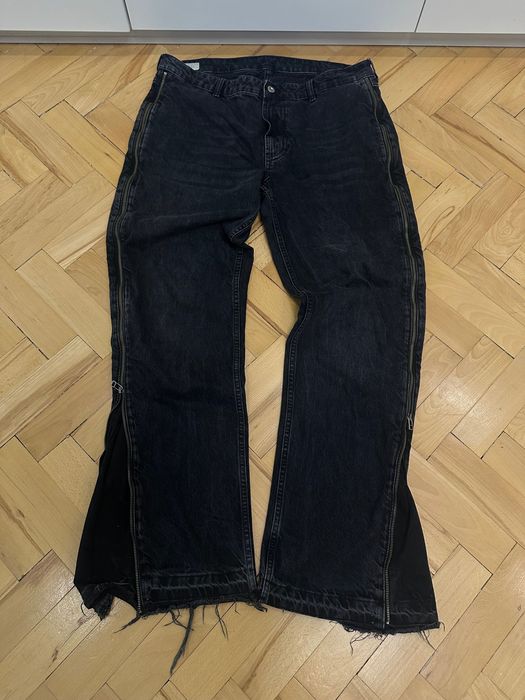 Zara Flared Zip Jeans