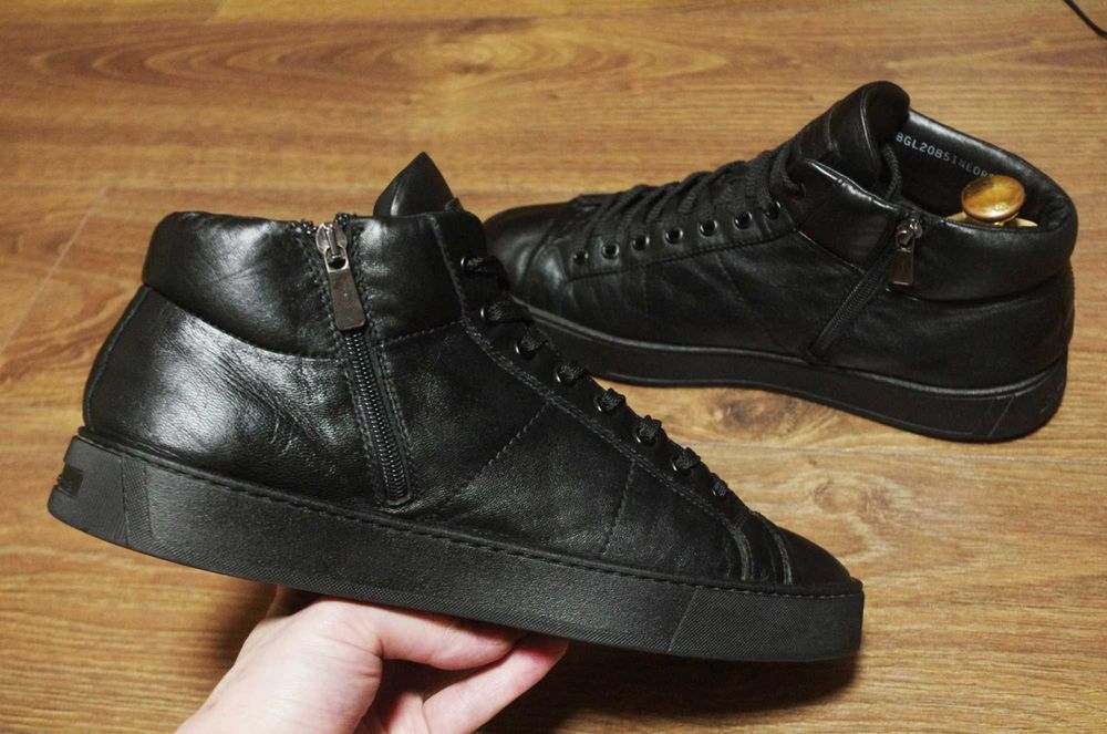 Черевики Santoni High Top Leather Premium Mid boots оригінал 45 розмір