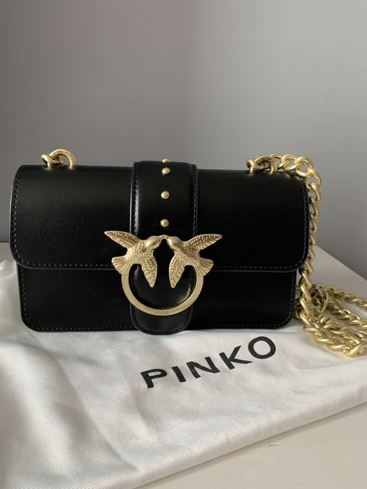 PINKO torebka Love One Mini czarna ORYGINALNA