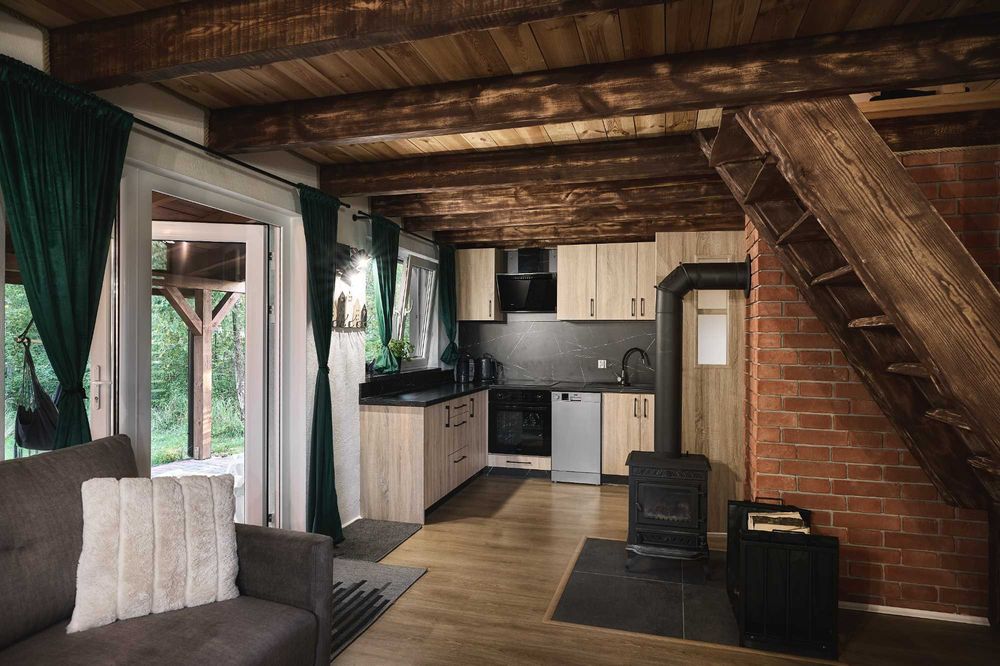 Nowe domki nad jeziorem Szóstak - Mazury Garbate