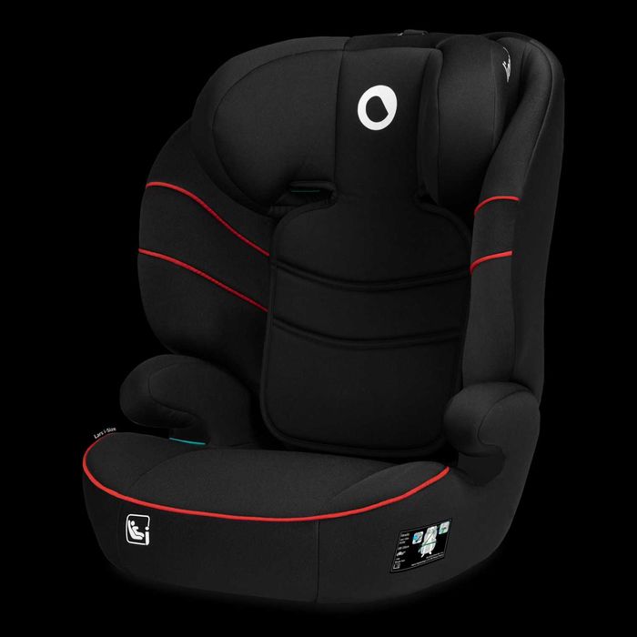 Fotelik samochodowy Lionelo Lars I-Size Sporty Black 15-36 kg