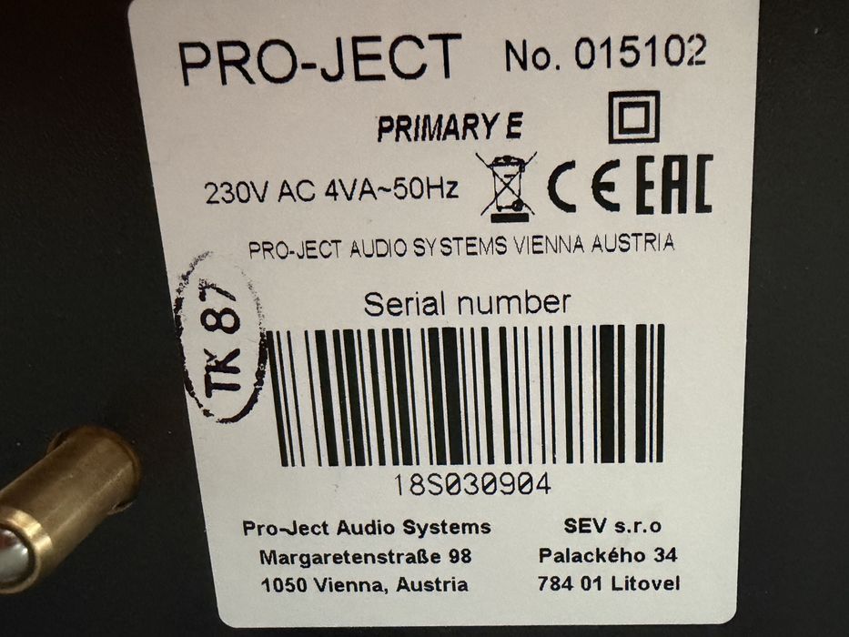 Pro-Ject Primary E