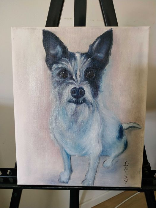 Artes, pintura a óleo Pets.