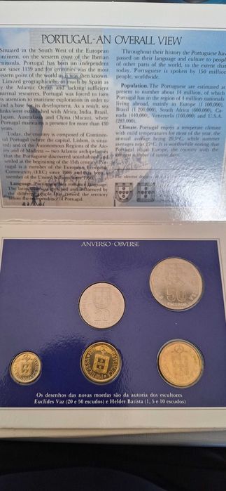 CARTEIRA BNC 1986, moedas de escudos