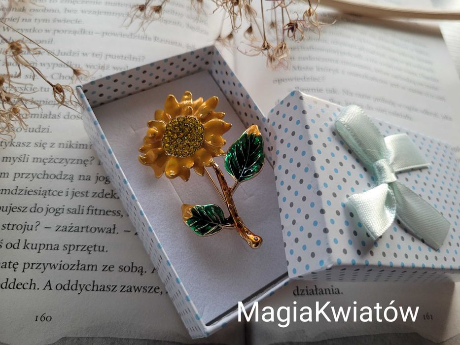 Broszka słonecznik II