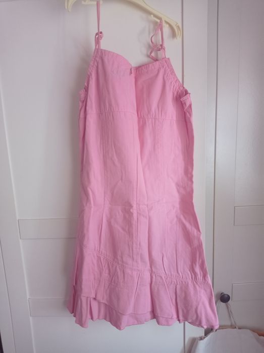 Vestido cor rosa, da marca Lib para rapariga - (em bom estado)