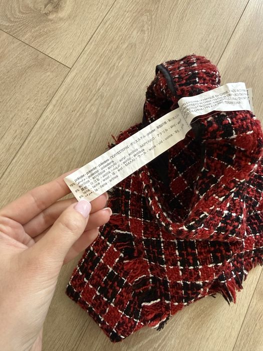 Spódniczka mini z wełną XS 34 Stradivarius