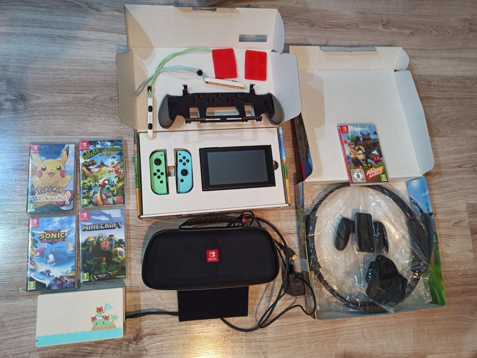 Nintendo Switch Animal Crossing EDYCJA LIMITOWANA mega zestaw