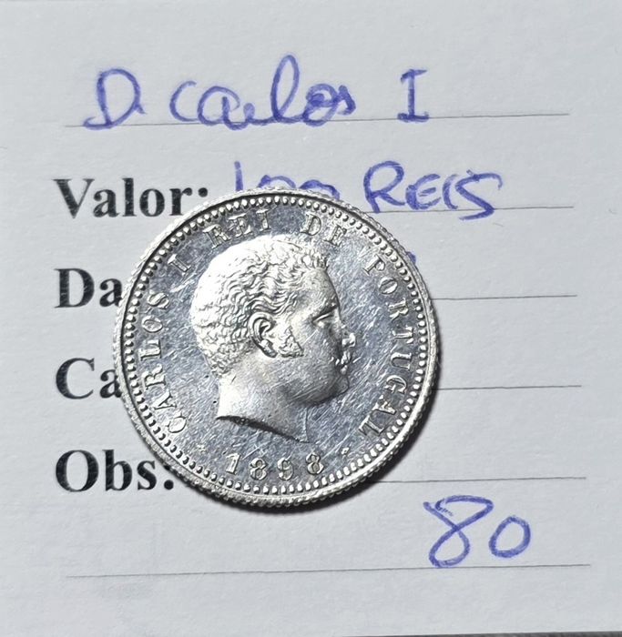 100 reis 1898 D.carlos i