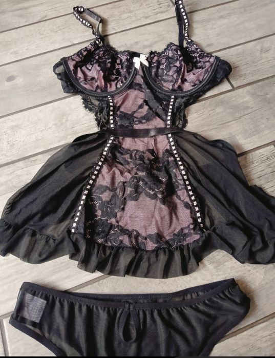 Komplet bielizny, bielizna damska, bielizna koronkowa, r. M