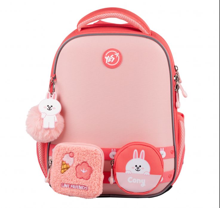 Рюкзак шкільний каркасний YES Line Friends Pretty Cony H-100