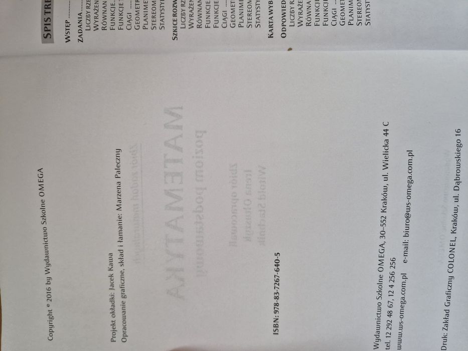 Zbiór zadań matematyka