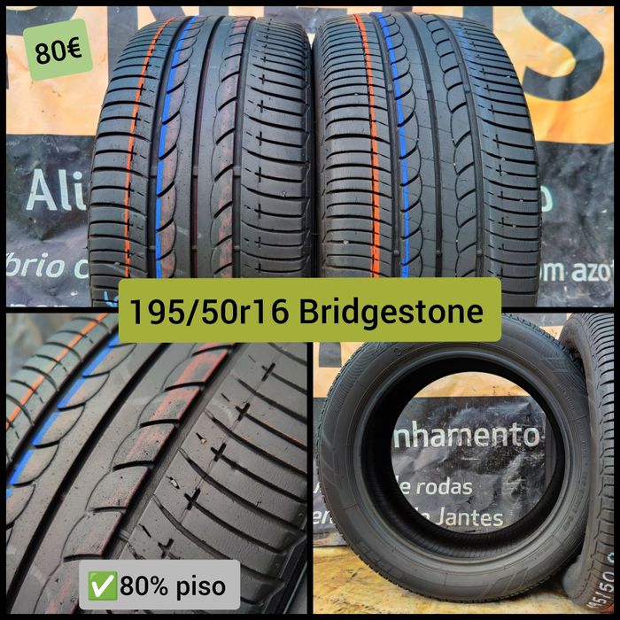 Pneus 195/50r16   Semi novos em Leiria