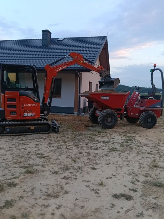 Usługi brukarskie ,prace ziemne,koparka wozidlo