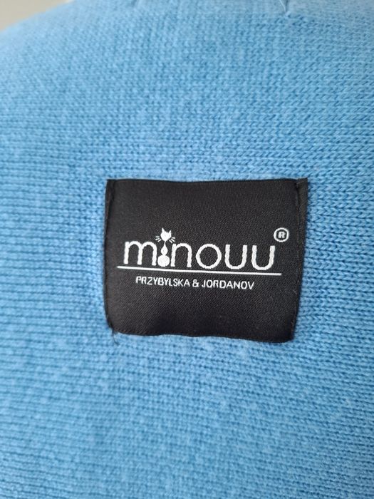 Sweter Minouu niebieski nietoperz okazja