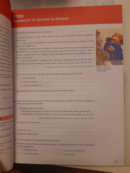 Caderno de atividades 11ano português