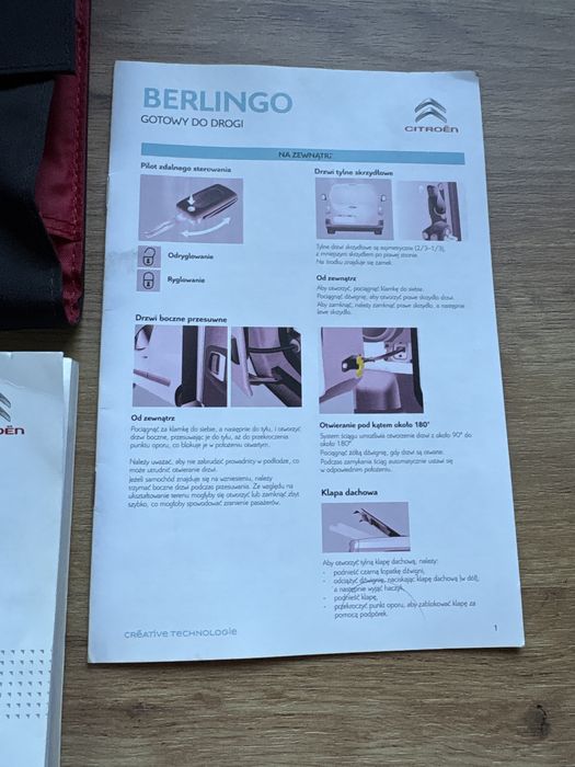 Instrukcja obsługi Citroen Berlingo 07/2016 PL etui