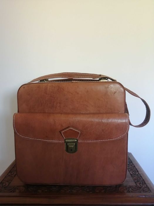 Vintage Moroccan Leather Luggage