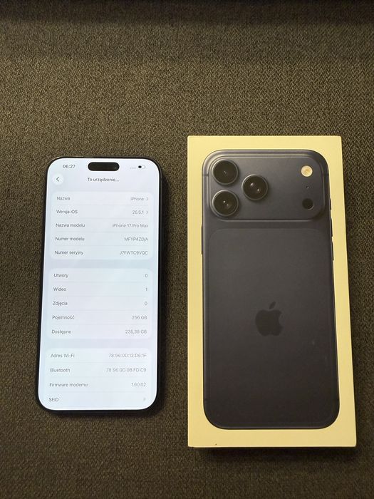Iphone 17 Pro Max 256 GB Deep Blue