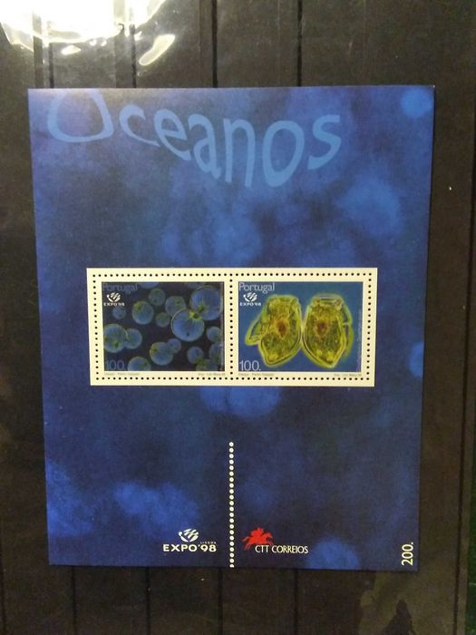 1998 Bloco Expo 98 Oceano [ O Plâncton  2° Grupo] MNH **