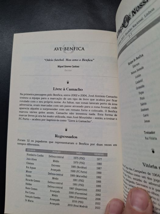 Livro Bíblia do Benfica – Luís Miguel Pereira, prefácio de Rui Costa, como novo