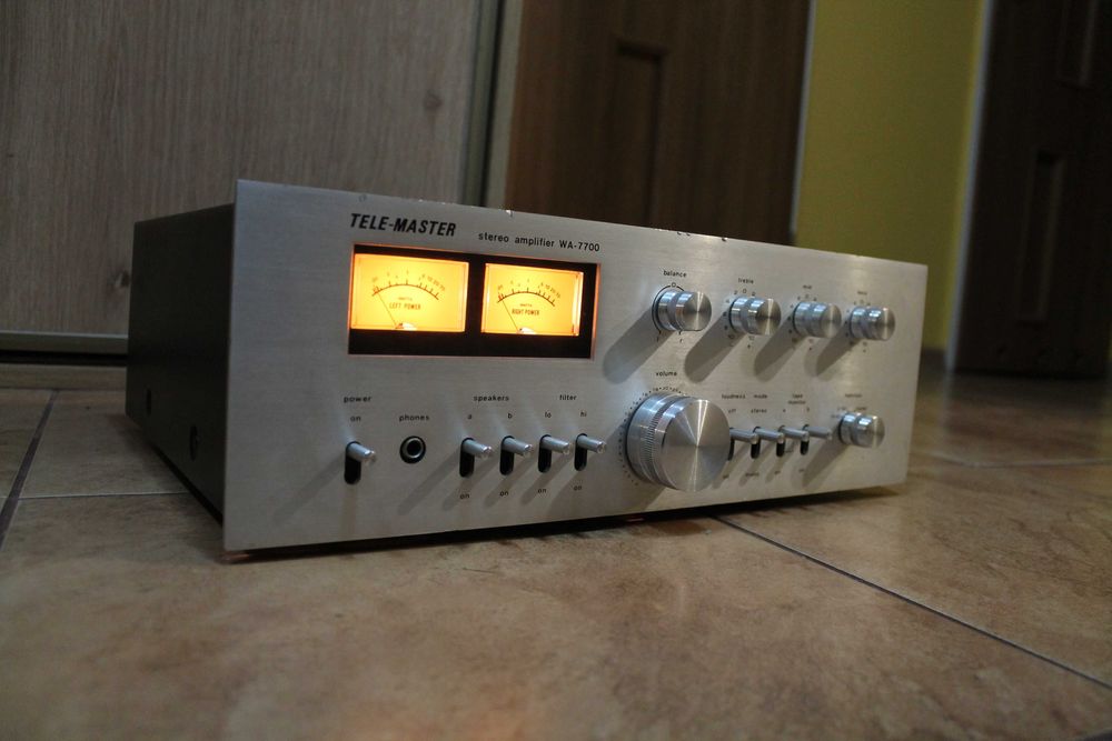 Piękny Wzmacniacz Tele-Master WA-7700 Vintage Wangine Dual Mono